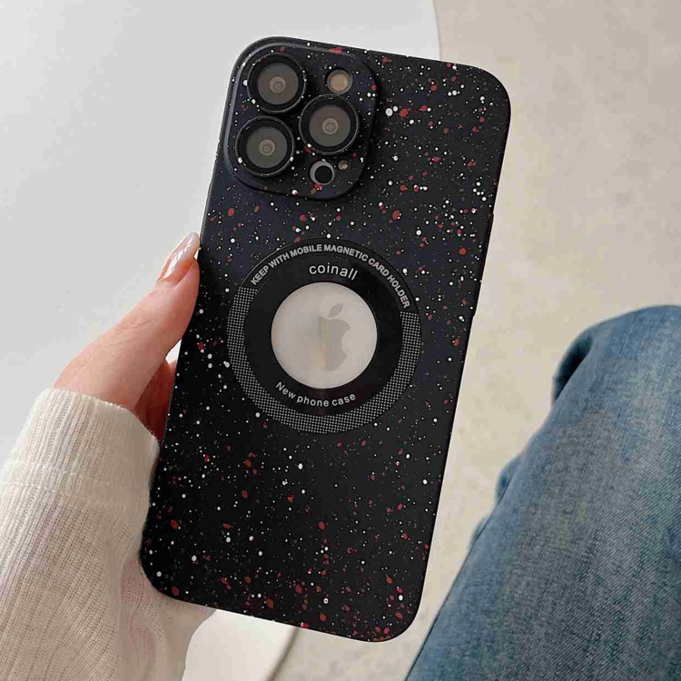 

For iPhone 12 Pro Splash Ink MagSafe Magnetic Phone Case(Black)