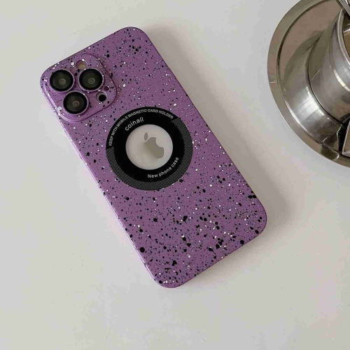 

For iPhone 11 Splash Ink MagSafe Magnetic Phone Case(Purple)
