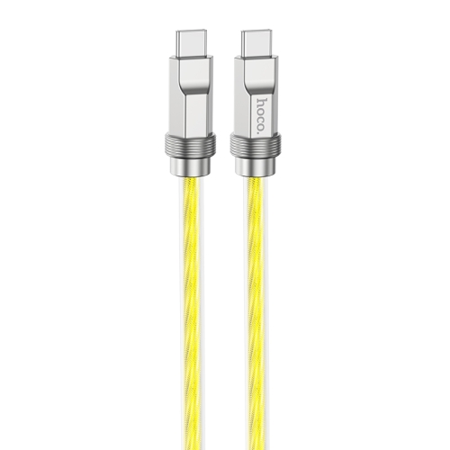 

hoco U113 100W USB-C/Type-C to USB-C/Type-C Silicone Data Cable, Length: 1m(Gold)