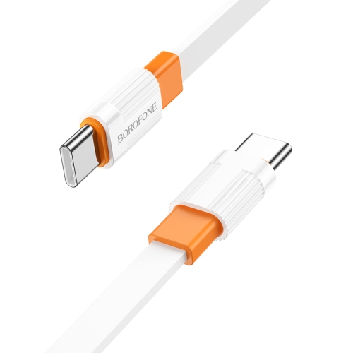 

Borofone BX89 Type-C to Type-C Union 60W Charging Data Cable, Length:1m(White Orange)