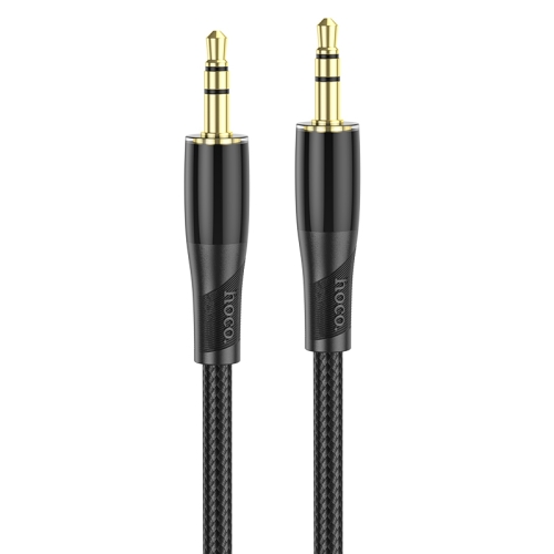 

hoco UPA25 AUX Transparent Exploration Version 3.5mm Male to Male Audio Cable, Length: 1m(Black)