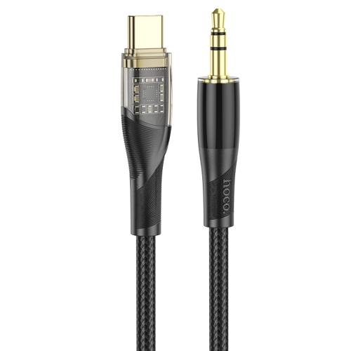 

hoco UPA25 Transparent Exploration Version USB-C/Type-C Digital Audio Conversion Cable, Length: 1m(Black)