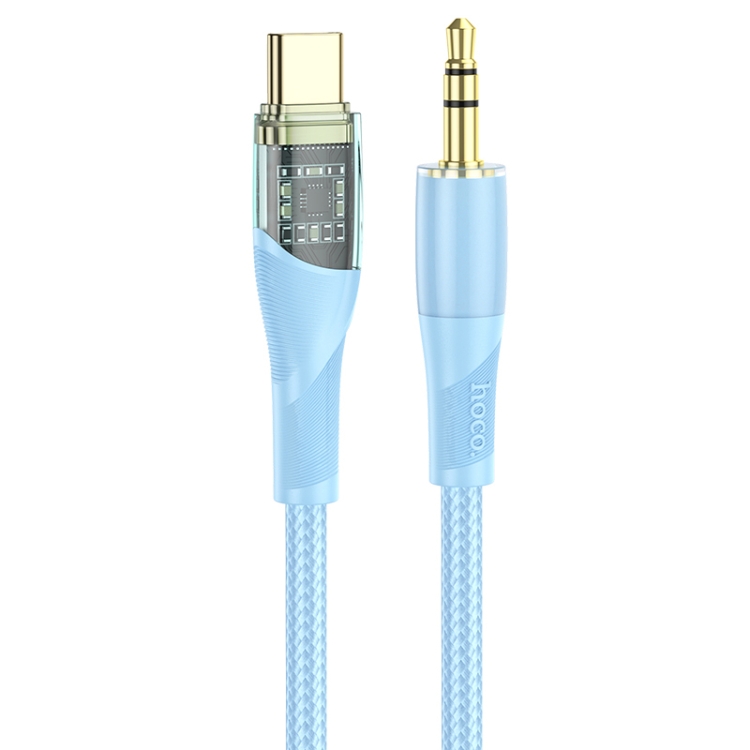 

hoco UPA25 Transparent Exploration Version USB-C/Type-C Digital Audio Conversion Cable, Length: 1m(Blue)