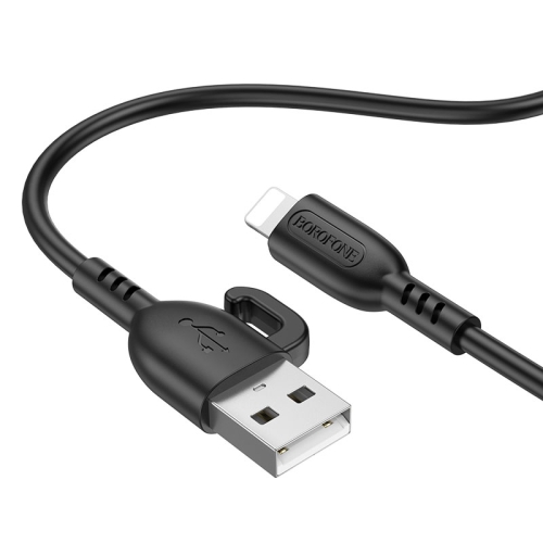 

Borofone BX91 USB to 8 Pin Symbol 2.4A Charging Data Cable, Length:1m(Black)