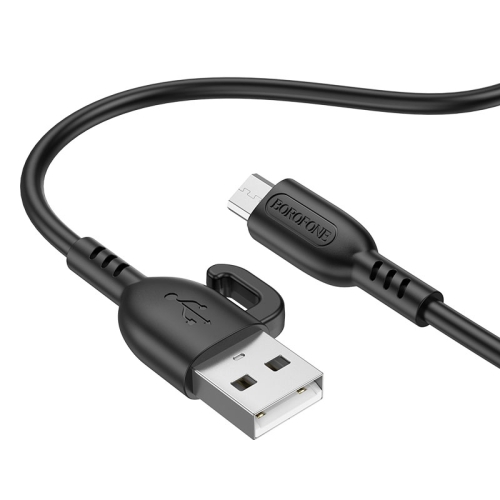 

Borofone BX91 USB to Micro USB Symbol 2.4A Charging Data Cable, Length:1m(Black)