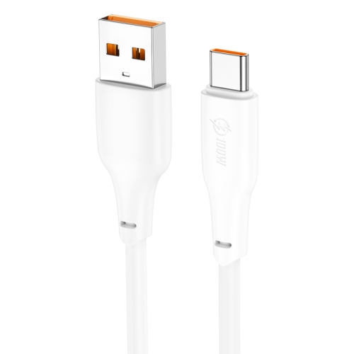 hoco X93 100W USB to USB-C/Type-C Fast Charge Data Cable, Length:1m(White)