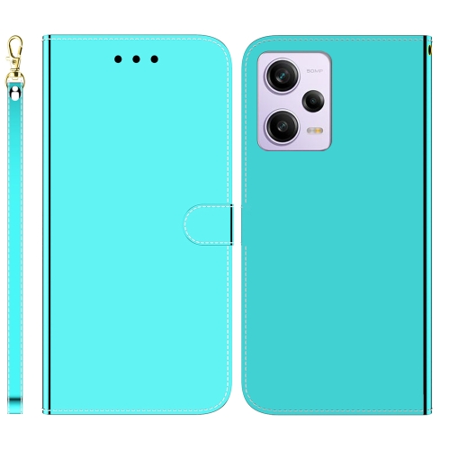 

For Xiaomi Redmi Note 12 Pro 5G Imitated Mirror Surface Horizontal Flip Leather Phone Case(Mint Green)