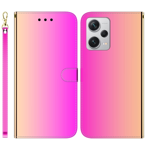 

For Xiaomi Redmi Note 12 Pro+ Imitated Mirror Surface Horizontal Flip Leather Phone Case(Gradient Color)