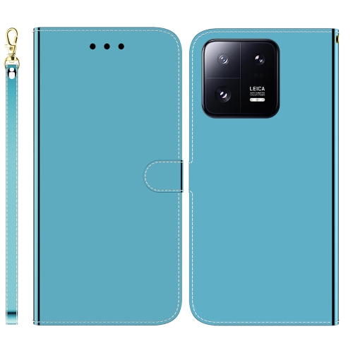 

For Xiaomi 13 Pro 5G Imitated Mirror Surface Horizontal Flip Leather Phone Case(Blue)