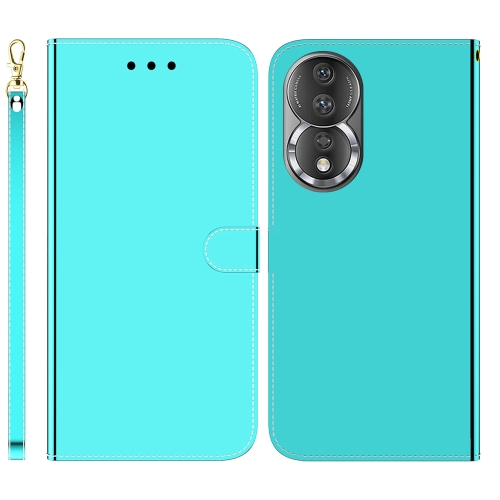 

For Honor 80 Imitated Mirror Surface Horizontal Flip Leather Phone Case(Mint Green)