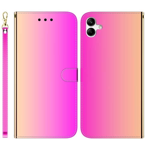 

For Samsung Galaxy A04e / F04 / M04 Imitated Mirror Surface Horizontal Flip Leather Phone Case(Gradient Color)