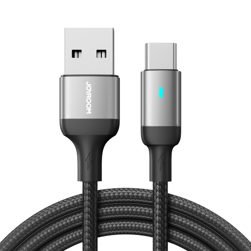 

JOYROOM S-UC027A10 Extraordinary Series 3A USB-A to USB-C / Type-C Fast Charging Data Cable, Cable Length:1.2m(Black)
