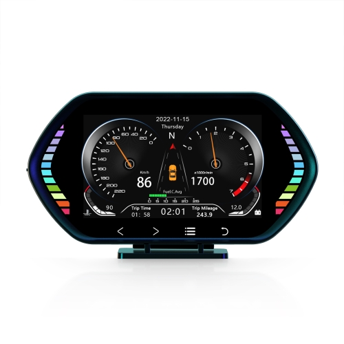 

F12 4.5-inch Multi-function HD OBD LCD Instrument Car GPS Slope Meter HUD Head-up Display