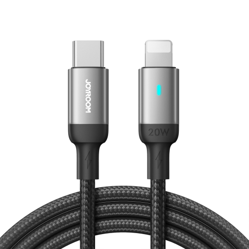 

JOYROOM S-CL020A10 Extraordinary Series 20W USB-C / Type-C to 8 Pin Fast Charging Data Cable, Cable Length:1.2m(Black)