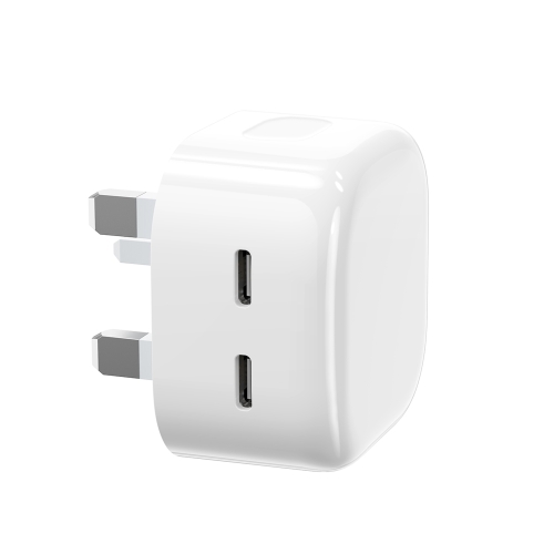 

JOYROOM L-2P356 35W Dual USB-C / Type-C PD Fast Charger, UK Plug(White)