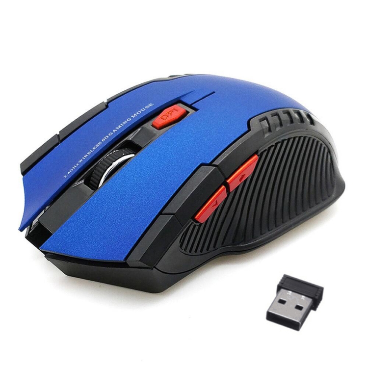 6-Keys Type-C/USB-C Laptop Office Game Silent Wireless Mouse(Black)