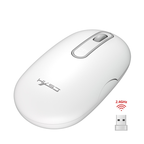 HXSJ T15 2.4GHz 4 Keys Wireless Mute Mouse(White)