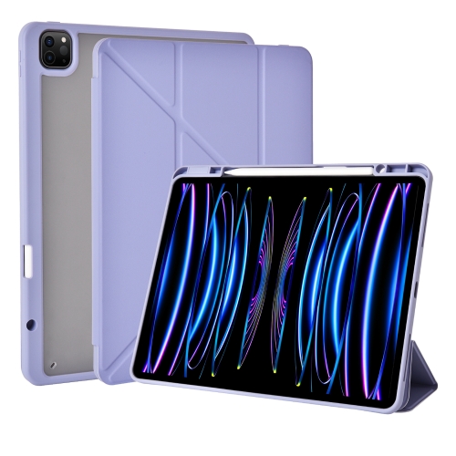 

For iPad 10.2 / 10.5 WiWU PU + TPU Smart Tablet Case with Pen Slot(Purple)