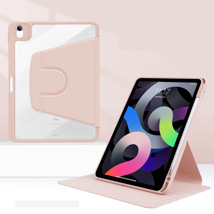 

For Huawei MatePad Pro 11 inch Acrylic Rotating Leather Tablet Case(Pink)