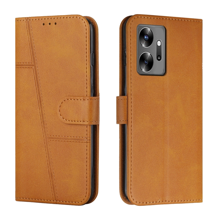 

For Infinix Zero 20 Stitching Calf Texture Buckle Leather Phone Case(Yellow)