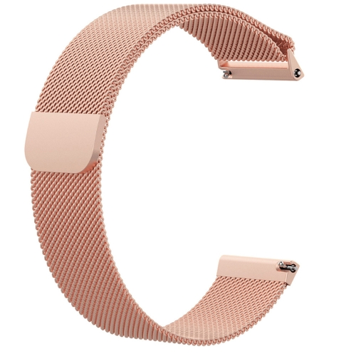 

For Fitbit Versa Milanese Watch Band, Size:S(Rose Gold)