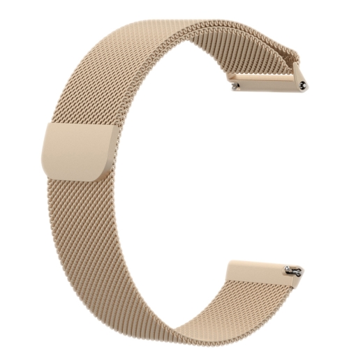 

For Fitbit Versa Milanese Watch Band, Size:S(Champagne Gold)