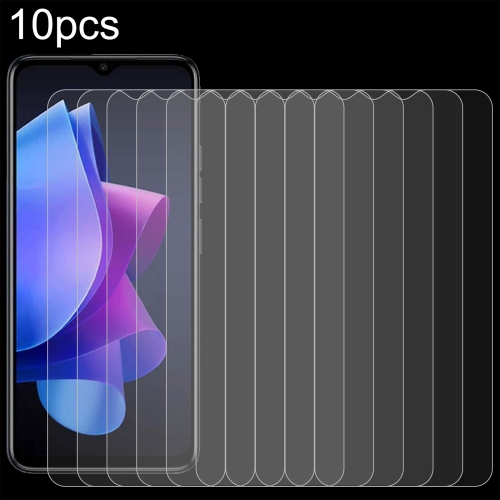 

For TECNO Spark Go 2023 10pcs 0.26mm 9H 2.5D Tempered Glass Film