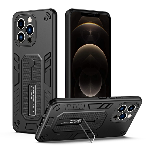 

For iPhone 11 Pro Max Variety Brave Armor Finger Loop Holder Phone Case(Black)