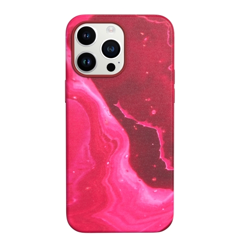 

For iPhone 12 Pro Max Figura Series MagSafe Magnetic PC+ Leather Phone Case(Fuchsia)