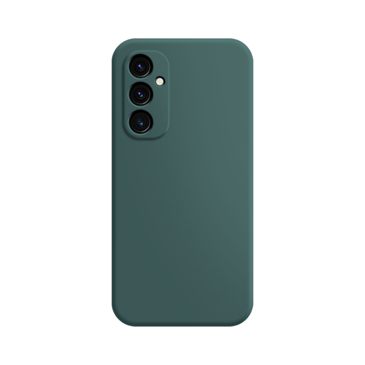 

For Samsung Galaxy A34 5G Imitation Liquid Silicone Phone Case(Dark Green)