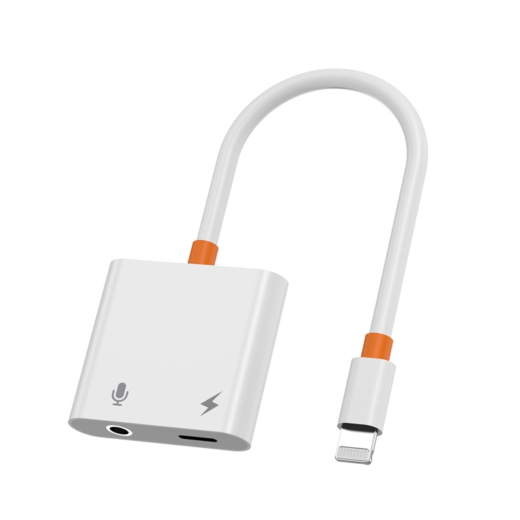 

WIWU LT0 Pro Max 8 Pin + 3.5mm to 8 Pin Audio Adapter Cable Call Version(White)