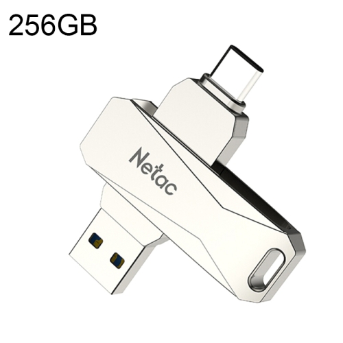 

Netac U782C Type-C Dual Interface High-Speed Metal Computer USB Flash Drive, Capacity:256G