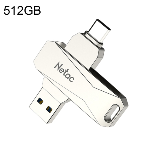 

Netac U782C Type-C Dual Interface High-Speed Metal Computer USB Flash Drive, Capacity:512G