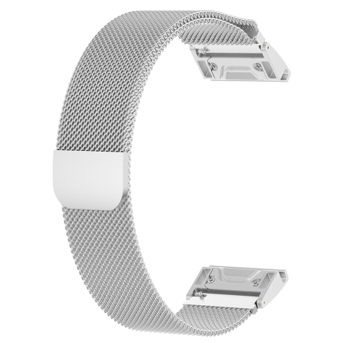 

For Garmin Fenix 5X Milanese Watch Band(Silver)