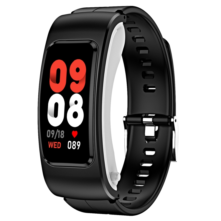 

K60 1.08 inch Silicone Band Earphone Detachable Life Waterproof Smart Watch Support Bluetooth Call(Black)
