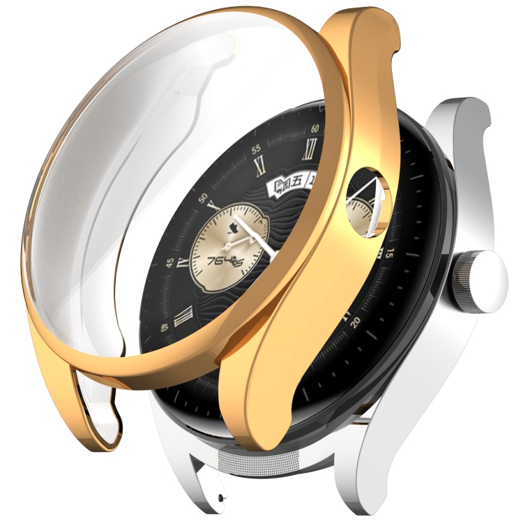 

For Huawei Watch Buds TPU Electroplating All-inclusive Watch Protective Case(Rose Gold)