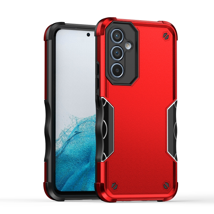 

For Samsung Galaxy A54 Non-slip Shockproof Armor Phone Case(Red)