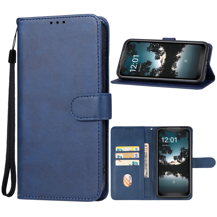 

For AGM G2 Leather Phone Case(Blue)