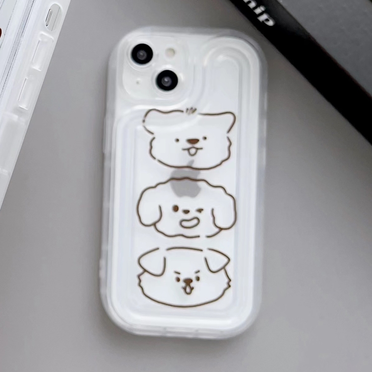 

For iPhone 12 Pro Airbag Frame Three Bears Phone Case