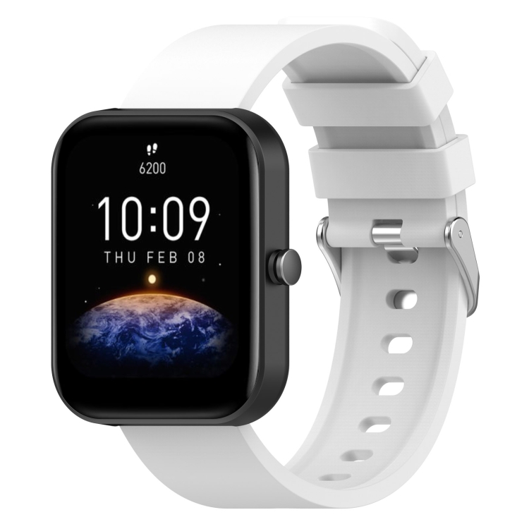

For OnePlus Nord Steps Style Silicone Watch Band(White)