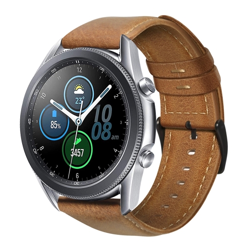 Samsung Galaxy Watch3 45mm R840 オイルワックス本革時計バンド ...