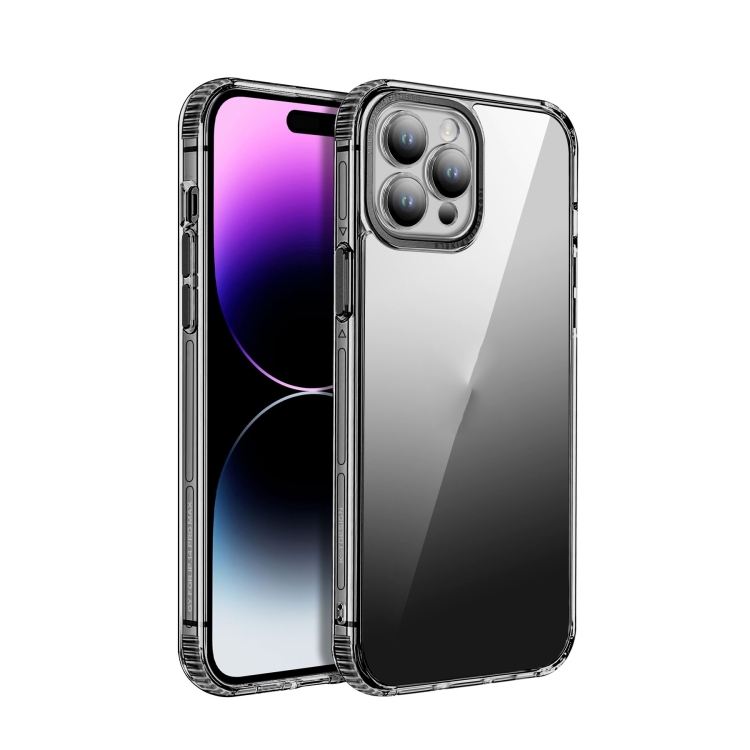 

For iPhone 14 Pro TPU + Acrylic Ice Shield Series Protective Phone Case(Grey)