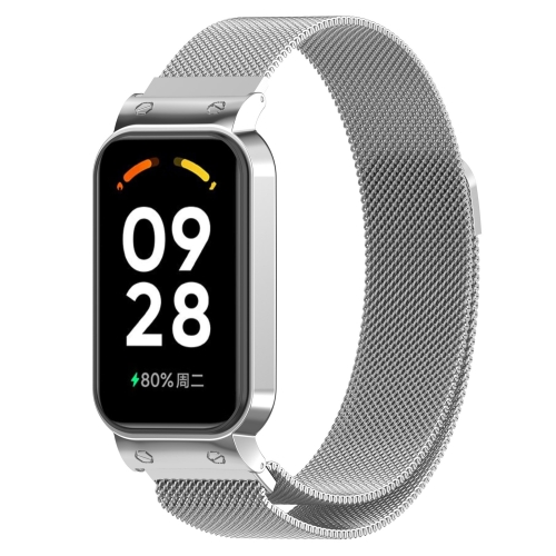 

For Redmi Band 2 2 in 1 Milan Metal Watch Band(Silver)