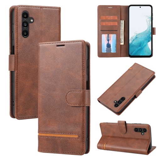 

For Samsung Galaxy A54 5G Classic Wallet Flip Leather Phone Case(Brown)