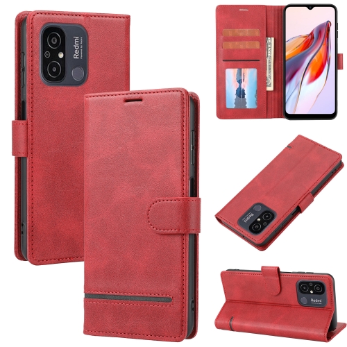 

For Xiaomi Redmi 12C / 11A Classic Wallet Flip Leather Phone Case(Red)