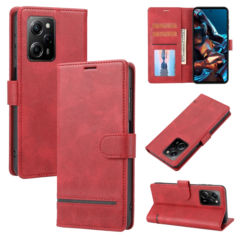 

For Xiaomi Poco X5 Pro Classic Wallet Flip Leather Phone Case(Red)