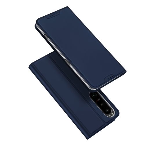 

For Sony Xperia 1 V DUX DUCIS Skin Pro Series Flip Leather Phone Case(Blue)