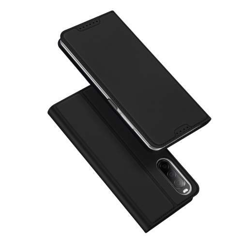 

For Sony Xperia 10 V DUX DUCIS Skin Pro Series Flip Leather Phone Case(Black)
