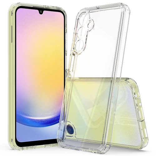 For Samsung Galaxy A25 5G Scratchproof Acrylic TPU Phone Case(Transparent) for samsung galaxy s23 fe 5g scratchproof acrylic tpu phone case transparent
