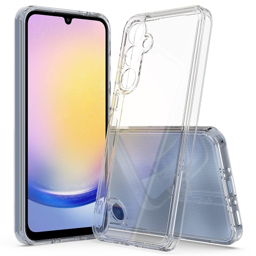 For Samsung Galaxy A35 Scratchproof Acrylic TPU Phone Case(Transparent) 2 4pcs acrylic color l shaped book rack contract transparent bookend student acrylic desktop fixed book stand book storage shelf